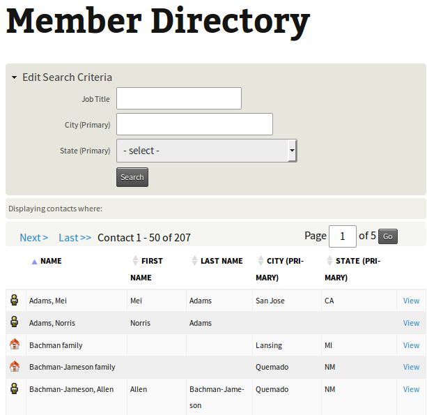 Active Member Directory